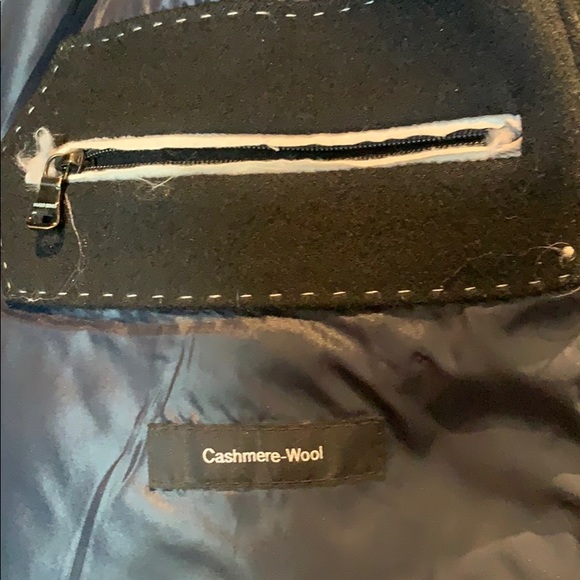 Winter / Fall Black Jacket cashmere/wool - Picture 2 of 3